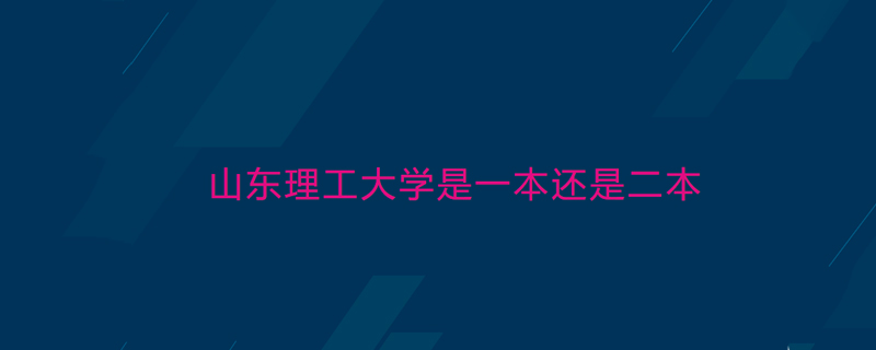 山东理工大学是一本还是二本