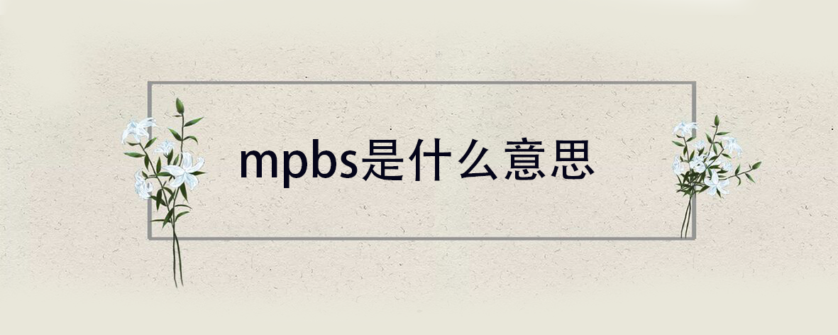 mpbs是什么意思