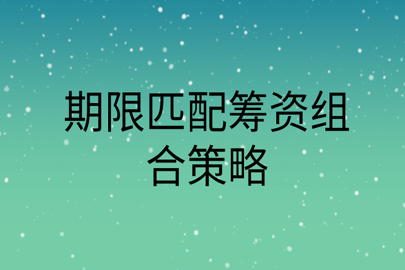 网讯 网讯 发布2021-10-19 在期限匹配融资战略中,永久性流动资产和