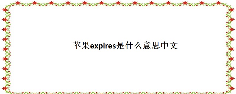 苹果expires是什么意思中文