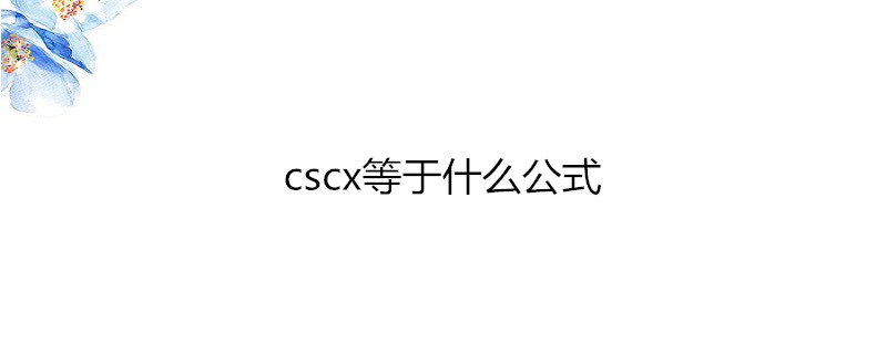 cscx等于什么图片