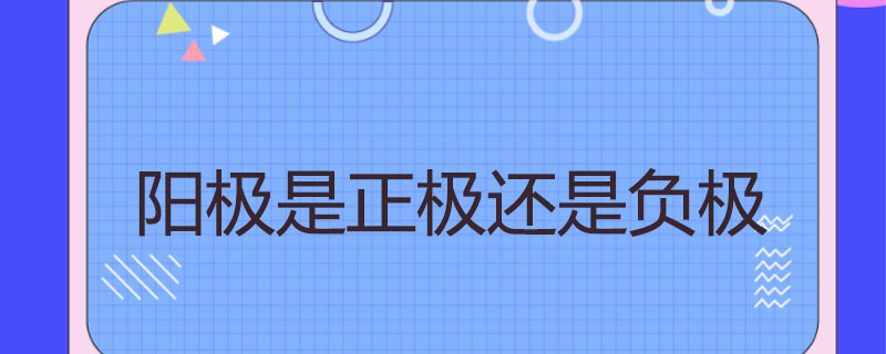 阳极是正极还是负极