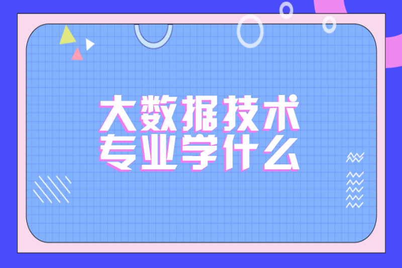 大数据技术专业学什么