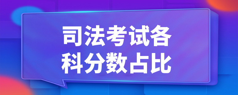 司法考試各科分數佔比