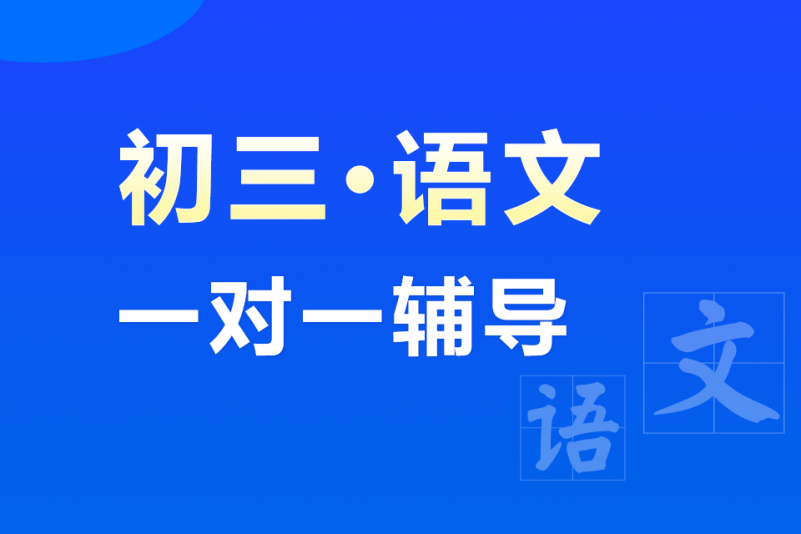 初三语文一对一课程