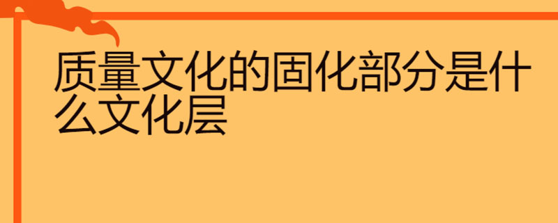 质量文化的固化部分是什么文化层
