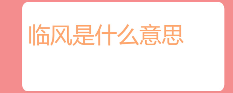 临风是什么意思