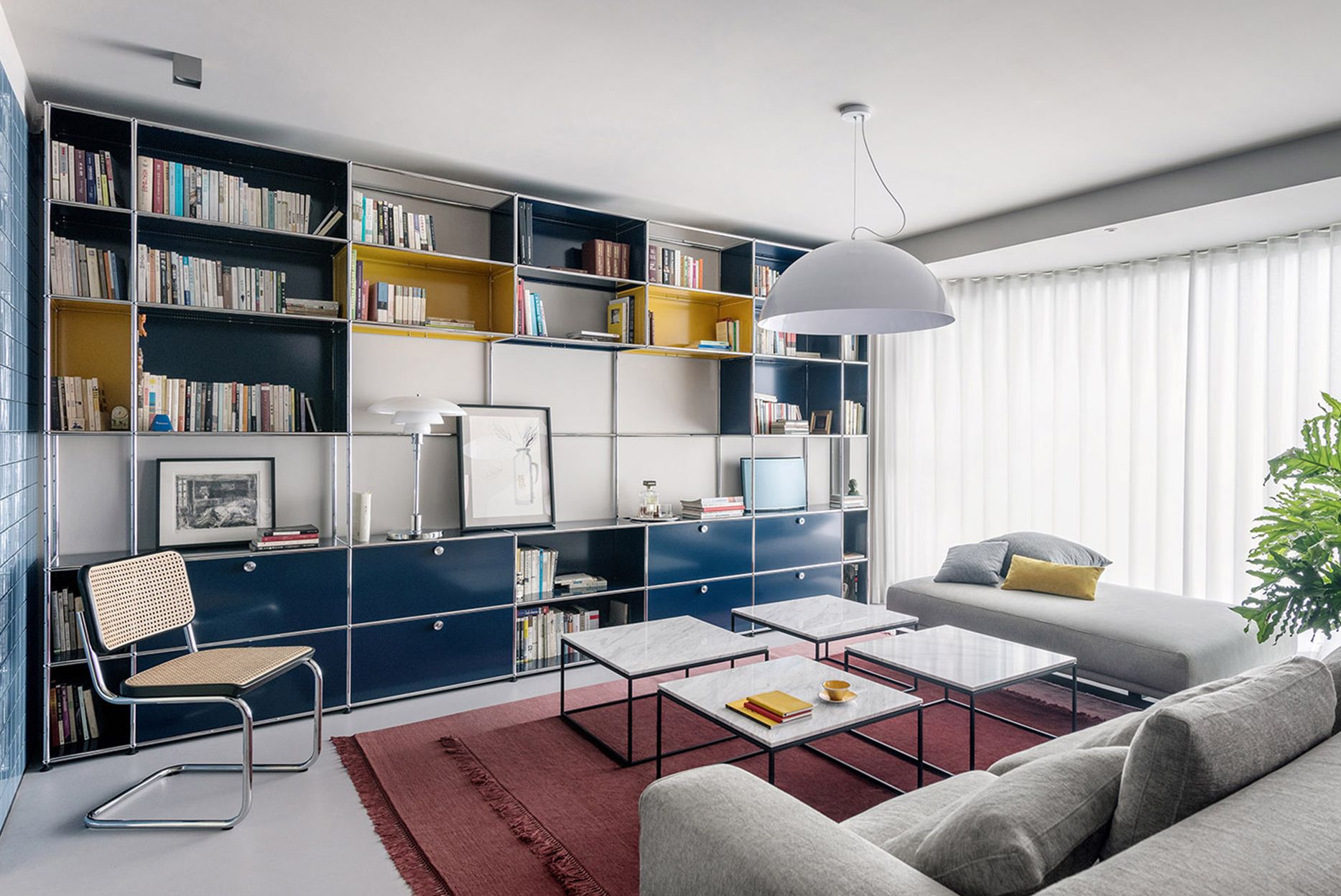 复古风格三室两厅两卫装修设计效果图 家装案例