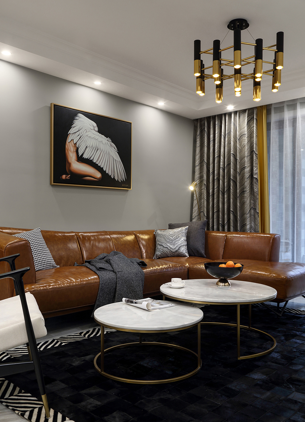 112㎡【景秀嘉园】三室一厅  混搭风格案例