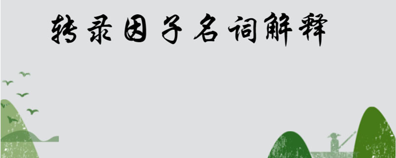 转录因子名词解释