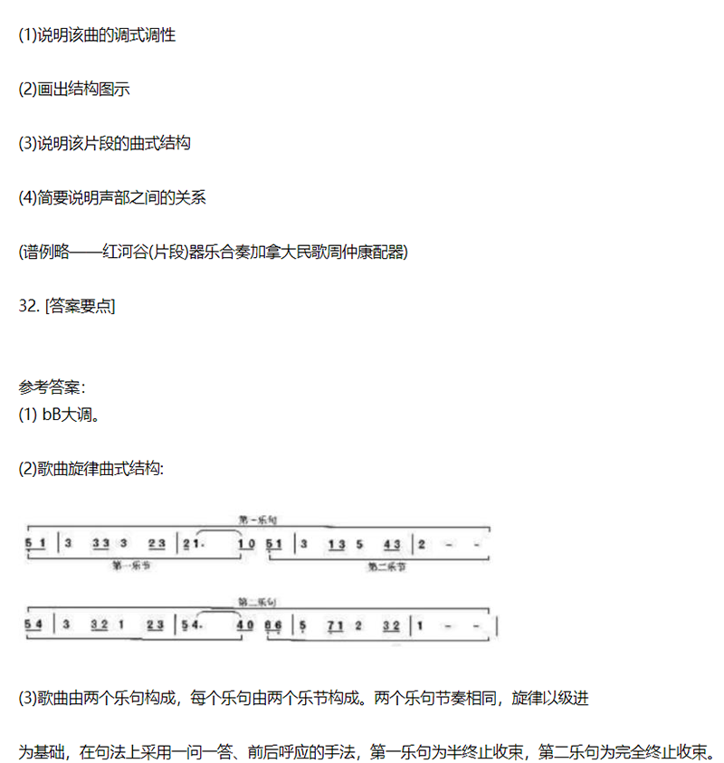 2020下半年中职音乐学科知识与能力教师资格证笔试真题及答案