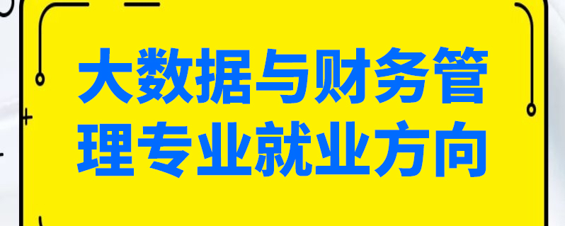 大数据与财务管理专业就业方向