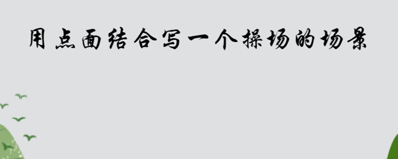 用点面结合写一个操场的场景