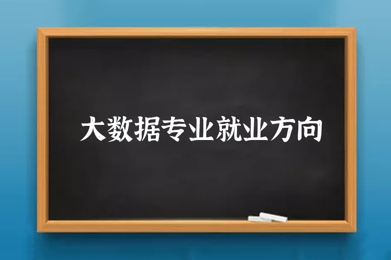 大数据专业就业方向