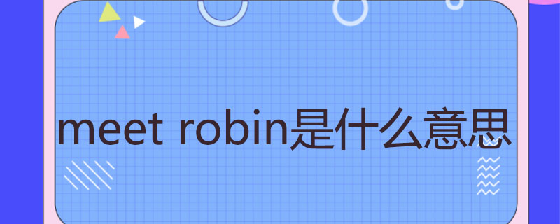 meet robin是什么意思