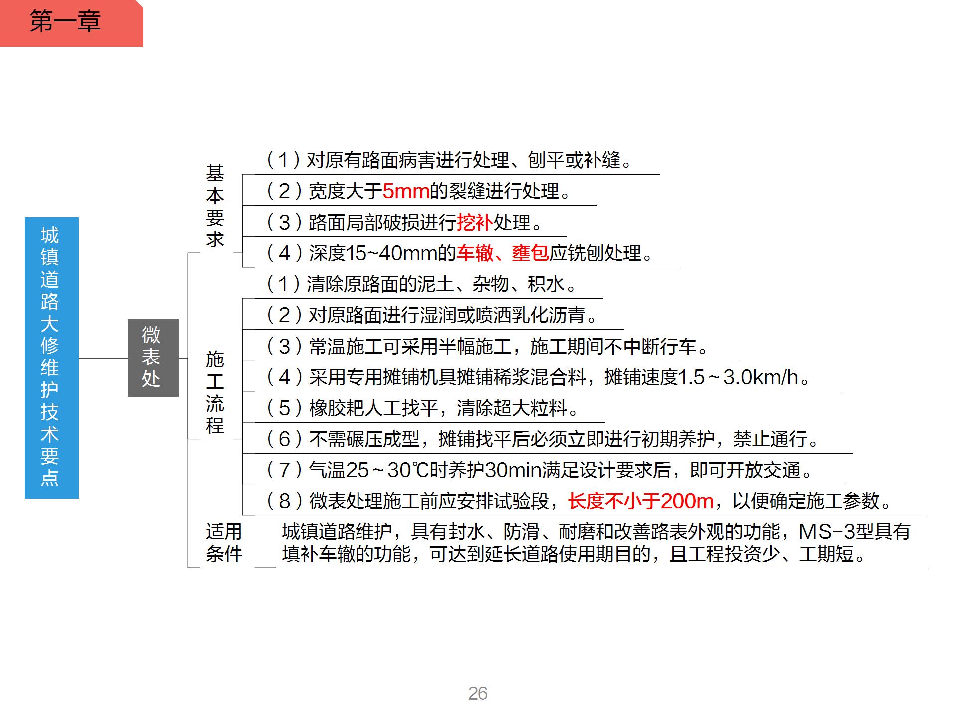 一級建造師市政思維導圖-城鎮道路大修維護技術要點