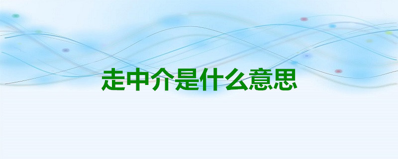 走中介是什么意思