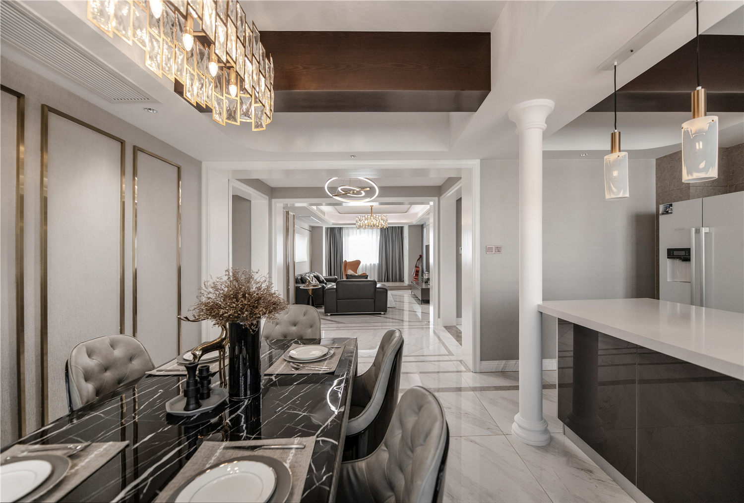 轻奢风格全屋装修设计效果图 家装案例