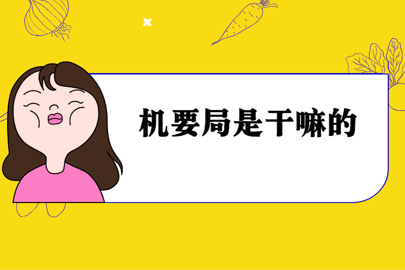 机要局是干嘛的