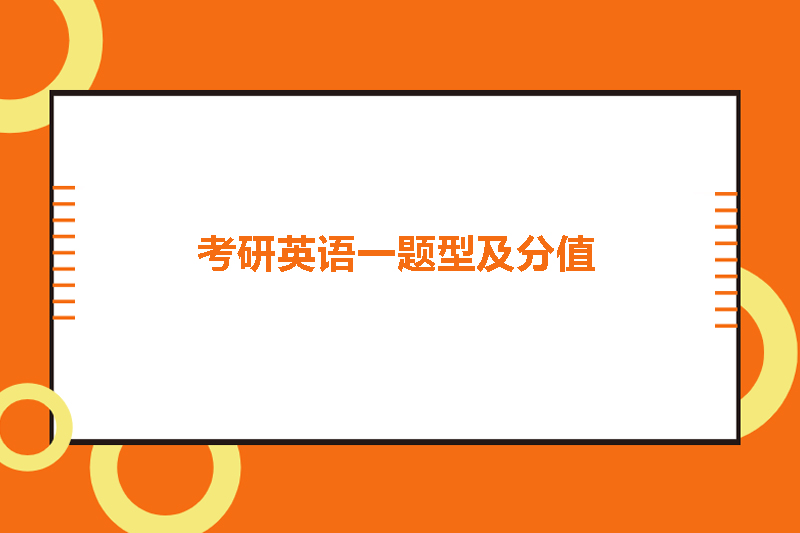考研英语一题型及分值