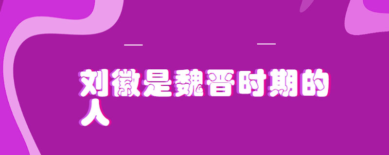 刘徽是魏晋时期的人