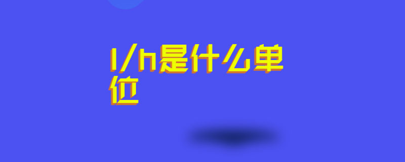 l/h是什么单位