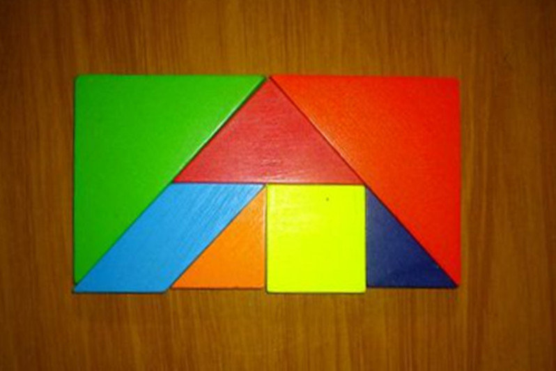 七巧板制作长方形图片