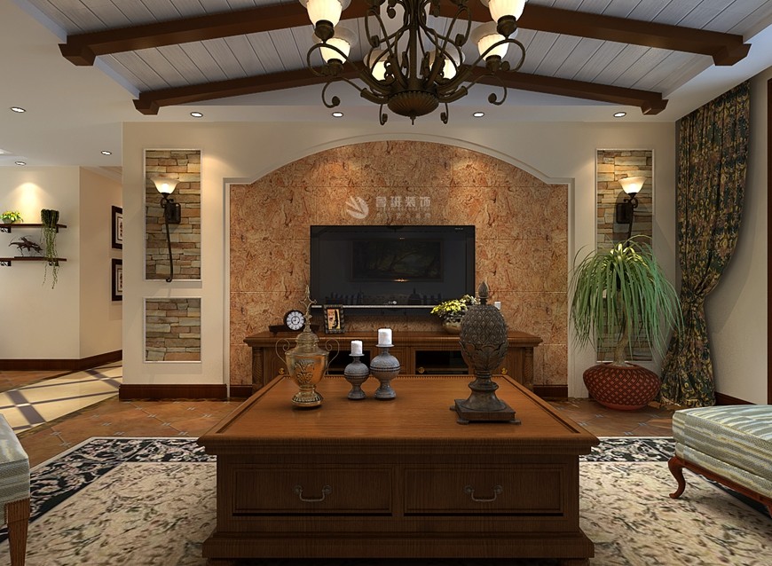 融侨城150㎡美式乡村风格