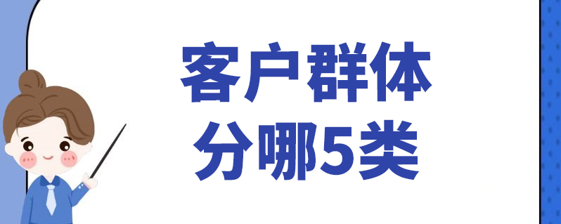 客户群体分哪5类