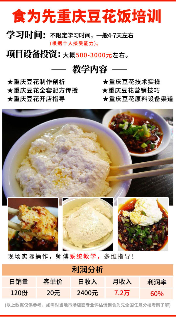 重庆豆花饭技术培训班