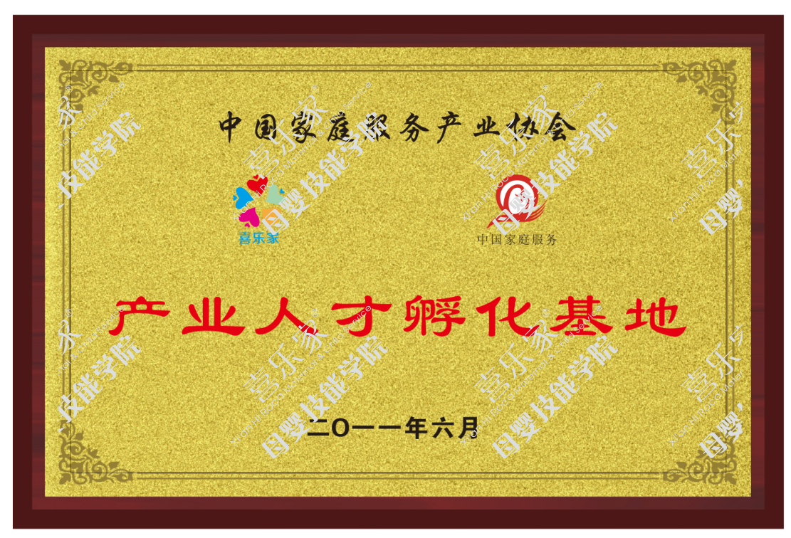 中国家庭服务产业协会-母婴产业人才孵化基地