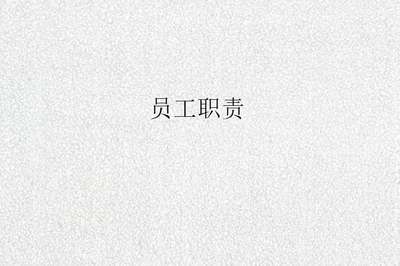 员工职责