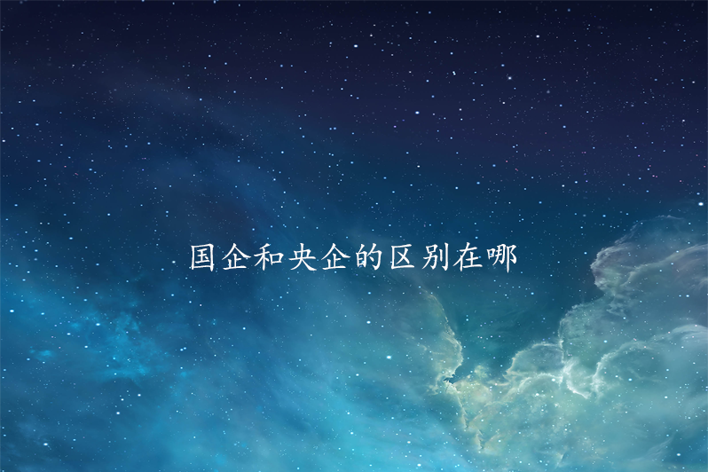 国企和央企的区别在哪