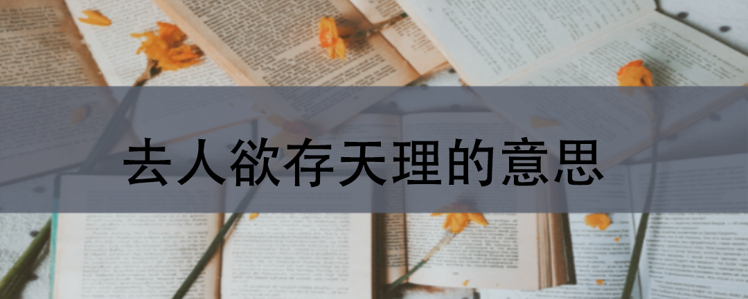 总结 存天理去人欲,亦称"穷天理,灭人欲.理学家关于教育任务的学说.