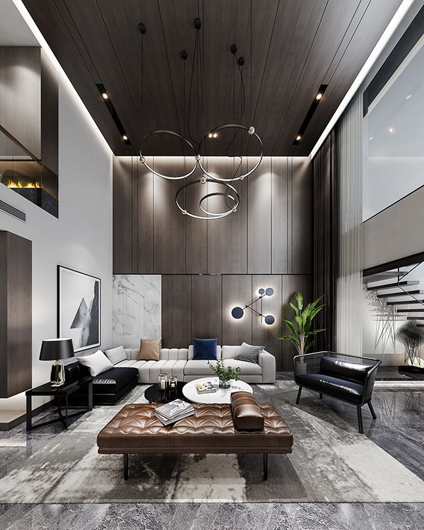 现代风格别墅装修设计效果图 家装案例