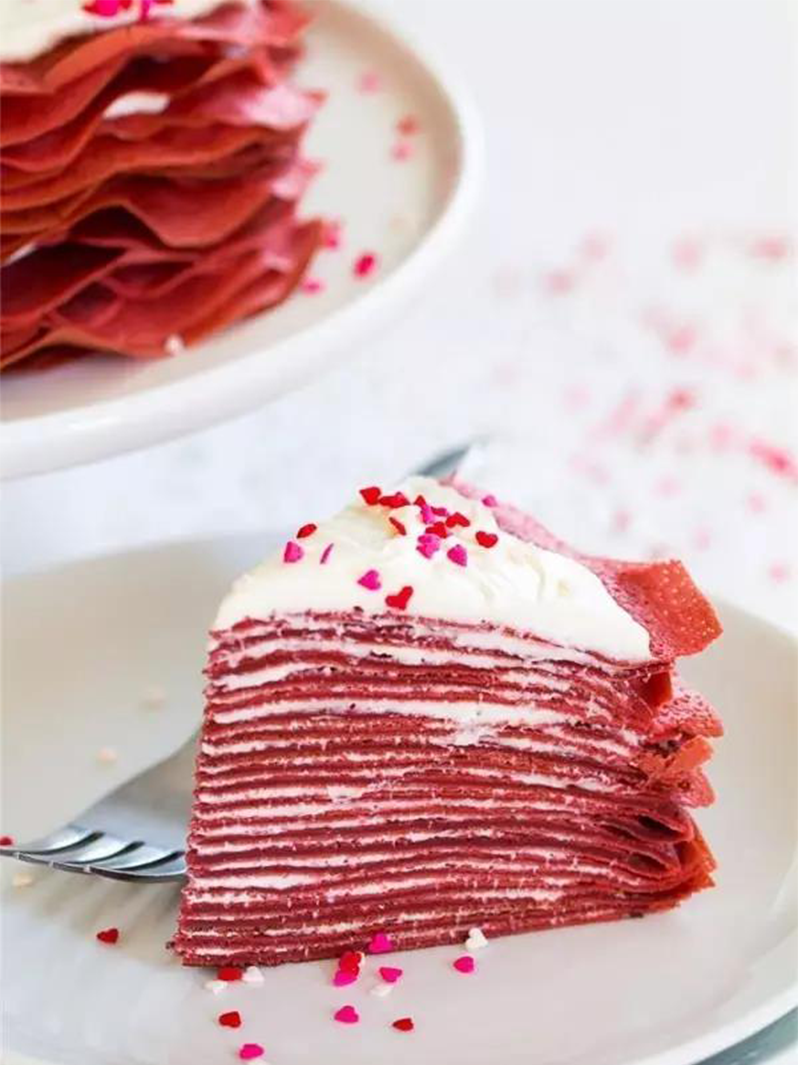 红丝绒乳酪千层蛋糕做法