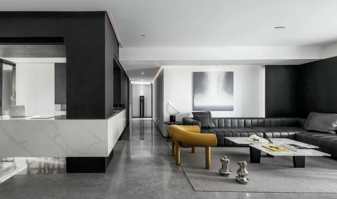 极简风格三室两厅两卫装修设计效果图 家装案例