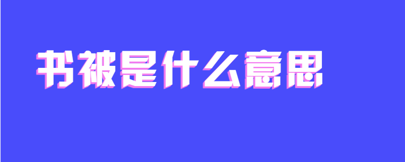 书被是什么意思
