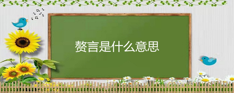 赘言是什么意思