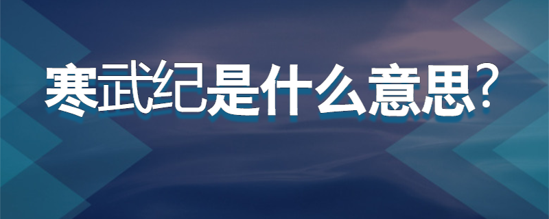 寒武纪是什么意思?