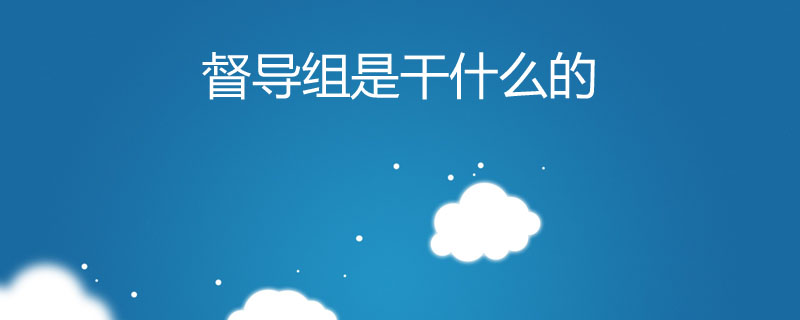 督导组是干什么的