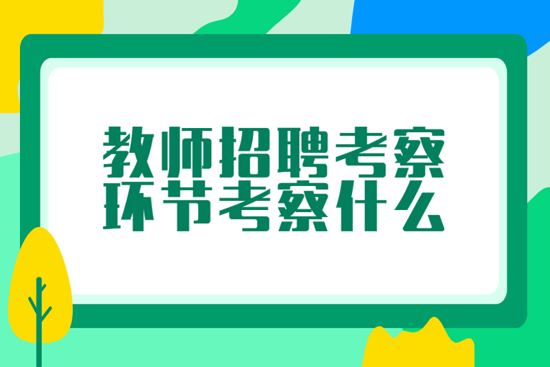 教师招聘考察环节考察什么