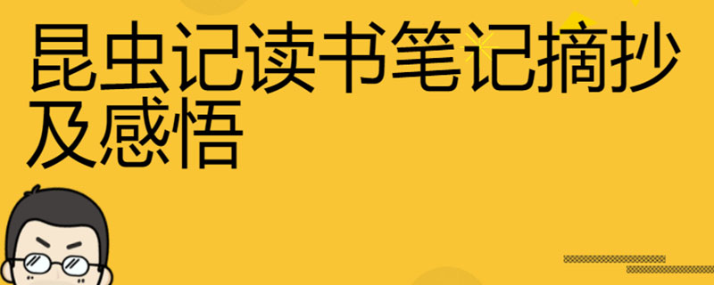 昆虫记读书笔记摘抄及感悟