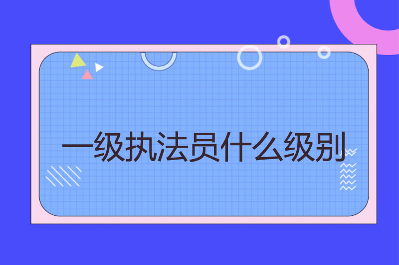 一级执法员什么级别