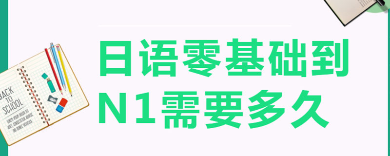 零基础学日语需要多久才能达到N1