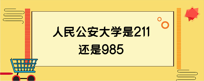 人民公安大学是211还是985