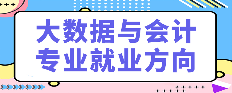 大數據與會計專業就業方向