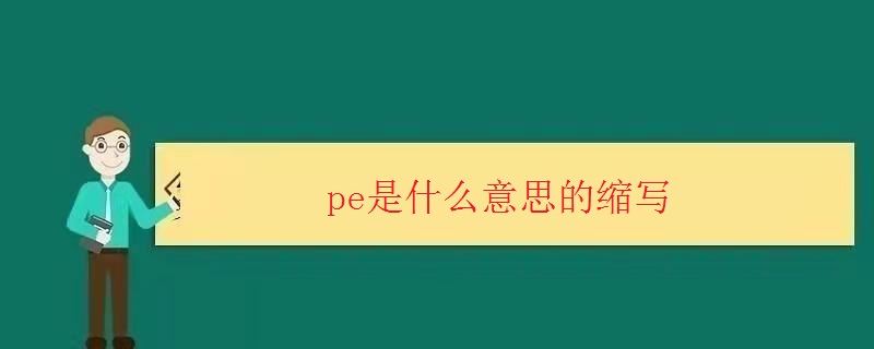 pe是什么意思的缩写