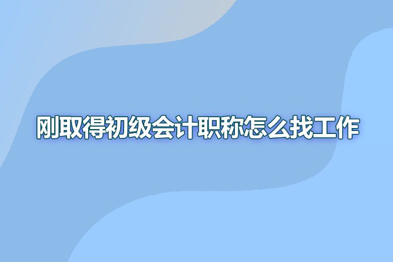 刚取得初级会计职称怎么找工作