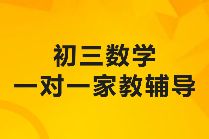 初三數學一對一家教輔導